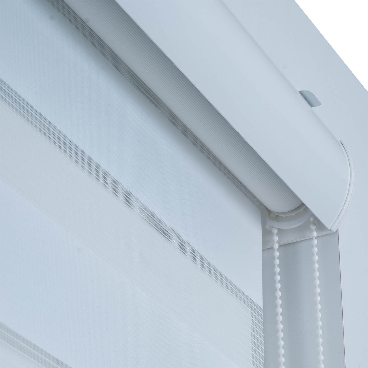 ShadesU Corded Zebra Blinds for Windows, White