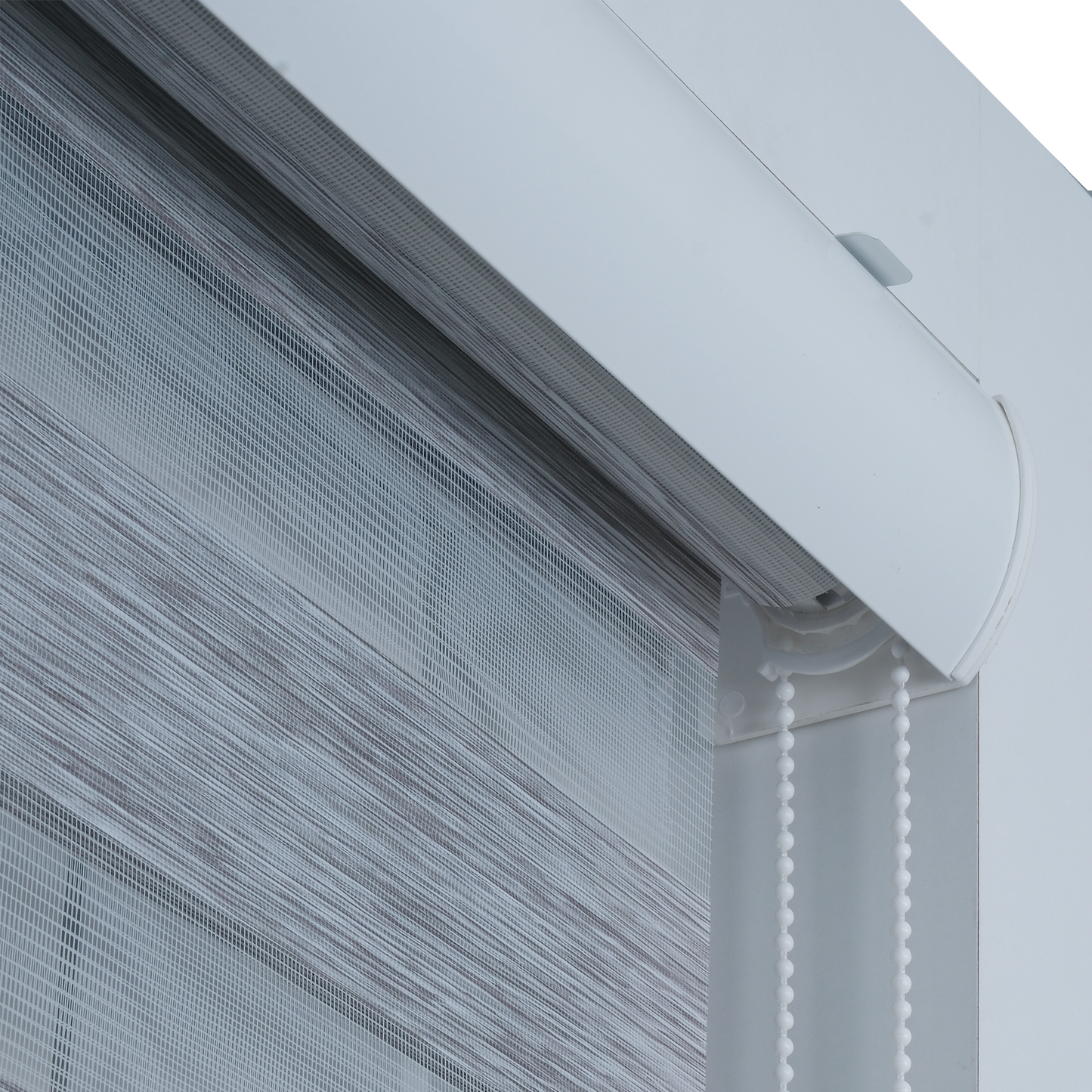 ShadesU Corded Zebra Blinds for Windows, Grey